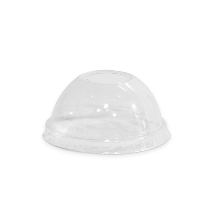 301 PET Dome Lid with 1" Hole - DLTI301PETDOME